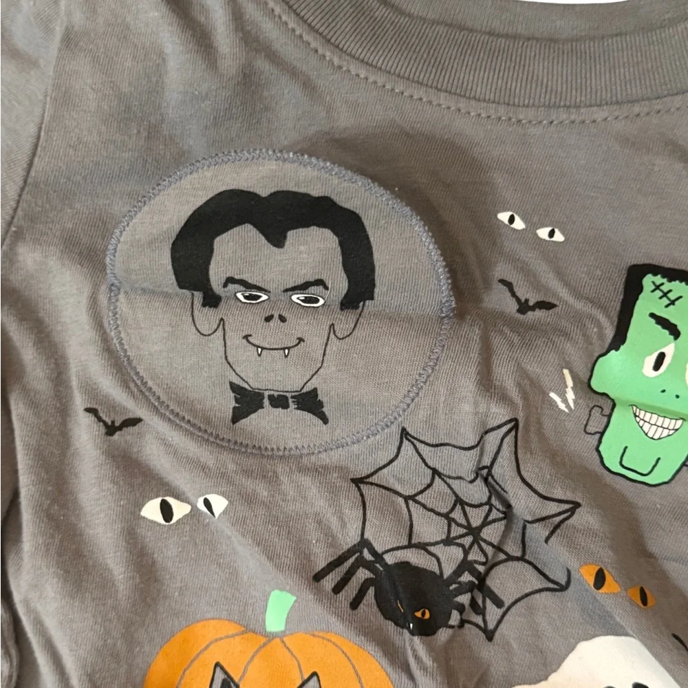 Gap Halloween L/S‎ Tee🎃 👻 -and Black Gap Jeans Size 12/18 Months